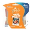 ***Discontinued***Glade Air Freshener Plug in Oil Pumpkin Pit Stop 3pk