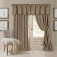 thumbnail image 3 of Elrene Home Fashions Mia Beaded Scallop Valance, Taupe, 52" x 19", 3 of 6
