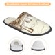 thumbnail image 3 of Fotbe Train Pantuflas Peludas para Mujer con Estampado, Zapatillas de Peluche, Zapatos de Invierno para Casa, Uso Interior y Exterior-Medium, 3 of 8