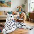 thumbnail image 4 of Eonox Giant Lifesize Tiger Pillow - 51" Extra Large Stuffed Animal Toy, Realistic Plush Tiger Doll for Kids, Room Decor, Gifts, 4 of 7