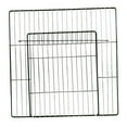 thumbnail image 1 of fastboy Pet Playpen Door Cage Metal Wire Rabbit Panel Indoor Expandable Fence Puppy Dense Black Grid 35 x 35CM 1Set, 1 of 6