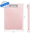 thumbnail image 5 of SITHON Nursing Clipboard with Storage, Heavy Duty Portable Writing A4 Clipboard with Compartment Organizer for Nurse Doctor Medical Professionals Teachers Sales Office, Pink, 5 of 7