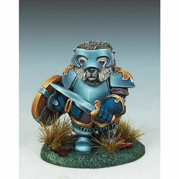 Hedgehog Hnight With Sword And Shield Miniature 28mm Heroic Gaming Scale Critter Kingdoms