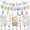 Happy Easter Decorations - B, variant on 35 Pcs Easter Decorations Indoor Easter Décor, Easter Balloons, Happy Easter Banner, Easter Eggs & Easter Bunny Cup cake Topper for Home Office School Classroom Easter‘s Day Themed Party Decorations
