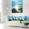 thumbnail image 3 of Designart White Waters among Beach Hills - Seashore Throw Pillow - 16x16, 3 of 5