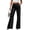 Black, variant on Sequin Flare Pants for Women Shiny Bell Bottoms High Waisted Stretchy Party Disco Trousers Glitter Silver S