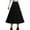 Black, variant on Angala Blend Pleated Midi Skirt For Winter Warm High Waist Flared A Line Elegant Casual Versatile Outfit Beautiful Stylish Women's Skirt