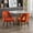Orange, variant on Velvet Dining Chairs, Contemporary Dining Room Chairs with Metal Legs, Accent Chairs Side Chairs Reading Chairs for Living Room Kitchen Home Bedroom (Set of 8)