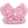 thumbnail image 2 of Paquete de 2 gomas elásticas para el pelo con nudo para lavado de cara, maquillaje, ducha, terma, masaje y deportes (2 x rosa), 2 of 5