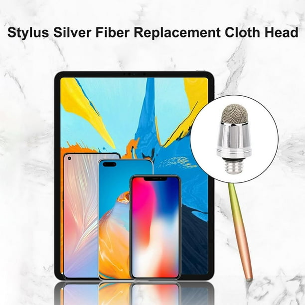 Puntas de fibra de malla de repuesto, 10 Uds., hilo M5x0.8 para bolígrafos Stylus de pantalla táctil