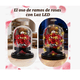 thumbnail image 2 of Flores Artificiales Rosa Eterna Con Oso Color Rojo, 2 of 4