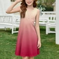 thumbnail image 2 of Beach Dresses for Girls Size 7-8 Summer Floral Print Sleeveless Sundress Comfy Crew Neck Tank Dresses Beach Cover Up Dress, 2 of 6