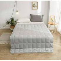 Comfort Classic Quilted Weight Blanket - Size 48" X 72" (Twin Size) - Light Grey