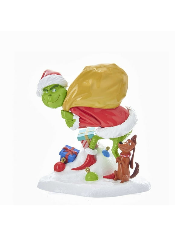 Kurt Adler 5-Inch Grinch with Max Tablepiece