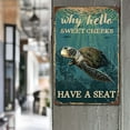thumbnail image 3 of Sea Turtle How Hello Sweet Cheeks Vertical Poster, Funny Turtle Poster Art, Bathroom Wall Decor,Vintage Metal Tin Sign Wall Art Pub Bar Gifts 8x12inch, 3 of 5
