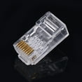 thumbnail image 1 of Corrosion Resistance Ethernet Connector, LAN Connector, 100 PCS/LOT For Cat6 Cat 6a Solid/stranded  Cable Heads Home Use, 1 of 8