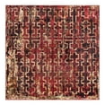 thumbnail image 3 of Unique Loom Saturn Collection Area Rug - Aura (5' 3" Square Burgundy/Cream), 3 of 7