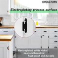 thumbnail image 4 of []1/2 Inch Overlay Cabinet Door Hinges Black, 20 Pack 10 Pairs Flush Face Mount, 4 of 5