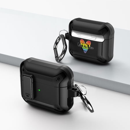 Duo Shield Secure Lock Designed For AirPods 3rd Gen With Hook  Black/Black price history on PriceWatchPro