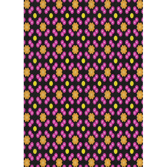 Ahgly Company Machine Washable Indoor Rectangle Transitional Dark Purple Area Rugs, 5' x 7'