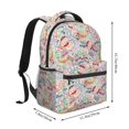 thumbnail image 2 of Fotbe Passport Stamp Pattern Casual Backpack for School, Travel, and Outdoor Activities - Durable, Lightweight, and Comfortable, 2 of 5