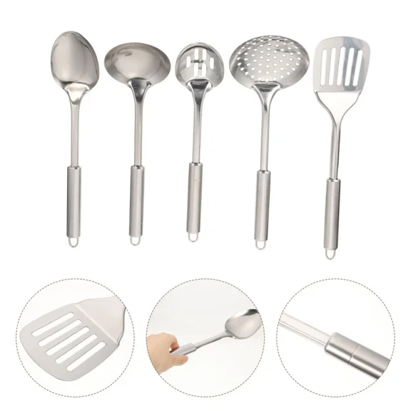 Kitchen Set Stainless Cooking Utensils Serving Steel Baby Accessories