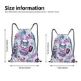 thumbnail image 2 of Pofeuu Monster High for Water-Resistant 210D Drawstring Bag Compact Foldable Design Gym Yoga Travel Essentials Lightweight Carryall-Small, 2 of 6