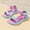 Pink, variant on Dpytoraw Girls Sandals For Kids Comfortable Lightweight EVA Slip On Casual Beach Outdoor Sports Shoes With Hook And Loop Strap For Everyday Wear Childrens Flat Sole Sandals Size US:13