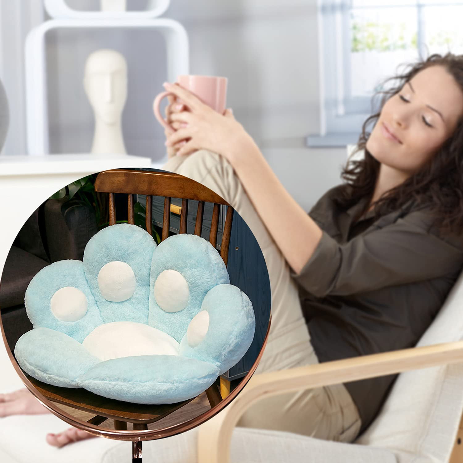 Sit Comfortably with Cat Shape Chair Cushion