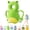 Frog, variant on Baby Head Protector Backpack,Blue Dinosaur Toddler Pillow Backpack with Adjustable Shoulder Straps,Soft PP Cotton Back Cushion for Crawling Sitting and Supervised Daily Use for 6-24M+