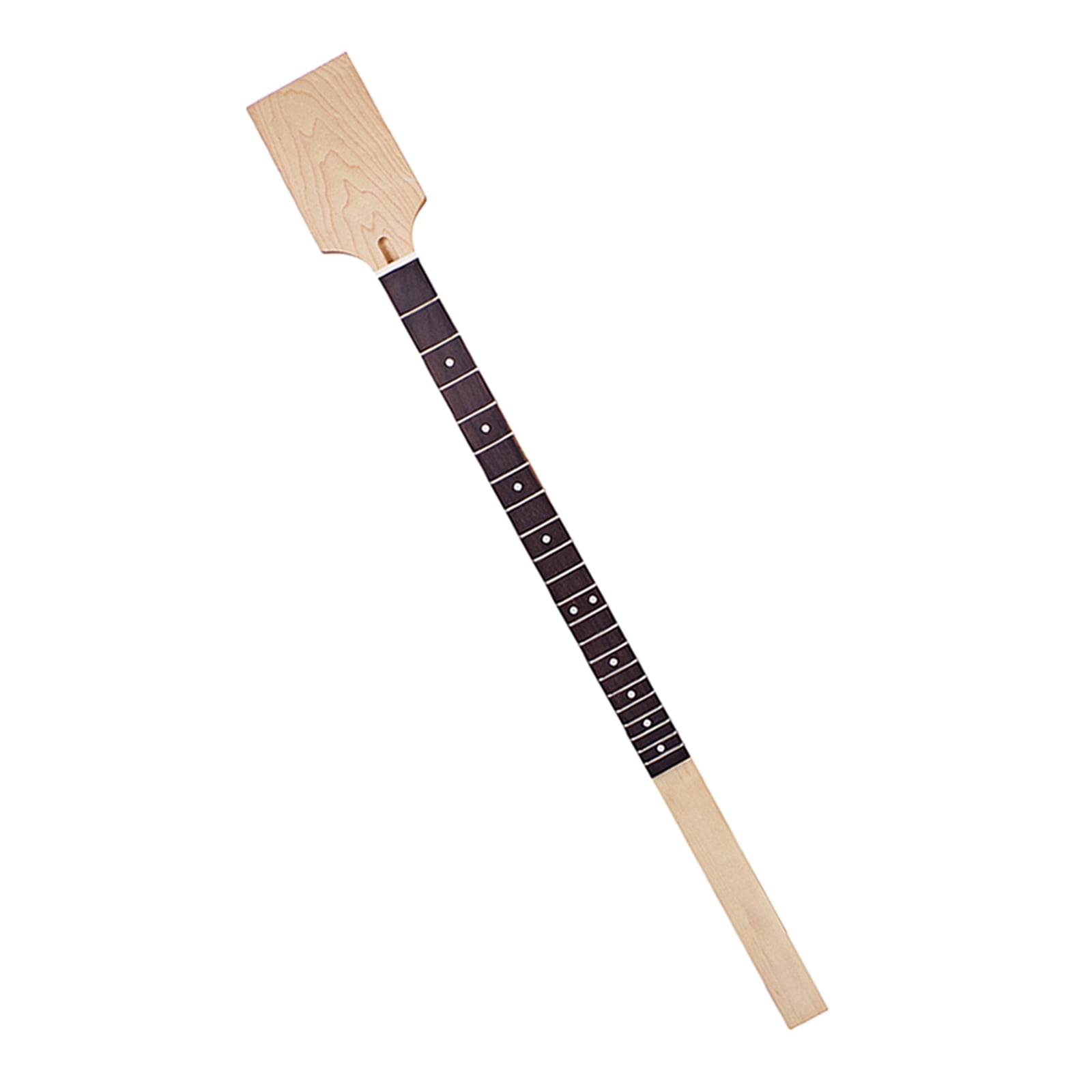 AOOOWER Unfinished 22 fret Guitar Neck with Dots Inlay Electric Guitar Neck Replacement Guitar String Instrument DIY Parts