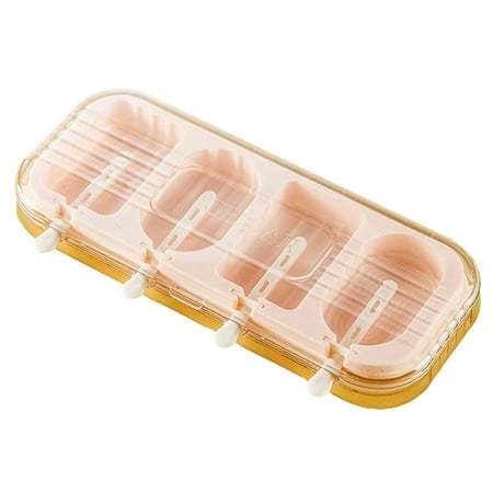 

Lomubue Ice Cream Mold Creative Shape with Lid Food Grade DIY Easy Release Ice Cream Mold with Handle Ring Kitchen Gadget