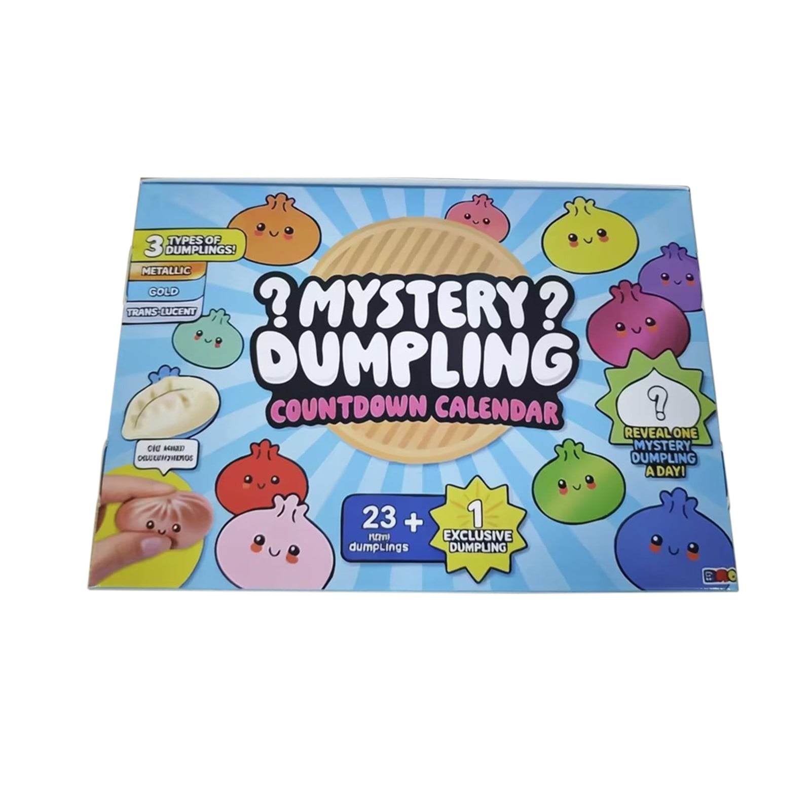 Crazy Fun RMS Dumpling Squishy Mystery Box Countdown Calendar, Daily Small Surprise Dumpling Set for Kids & Adults