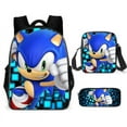 thumbnail image 1 of Sonic Primary School School Bag Three-piece Set Anime Cartoon Backpack Shoulder Bag Pencil Case High Quality Ultra-high Quality Advanced Customization, 1 of 5