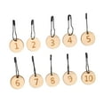 thumbnail image 1 of 10x Marcadores de Puntada Marcadores de Ganchillo Marcadores para Coser Redondos Multiusos Número de Madera para Accesorios de Costura de Ganchillo, 1 of 7