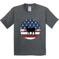 thumbnail image 3 of Inktastic Deer Bow Hunting USA Flag Youth T-Shirt, 3 of 5
