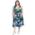 thumbnail image 2 of Plus Size Floral Fit N Flare Pocket Dress, 2 of 3
