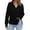 Black, variant on Lightweight Sweatshirts for Women Oversized V Neck Pullover Casual Long Sleeve Sweatshirt Fall Outfits Army Green L