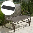 thumbnail image 5 of Long Cushion Office Chair Dining Chair Swing Rocking Chair Cushion indoor and outdoor Furniture - Black 120x50cm, 5 of 8