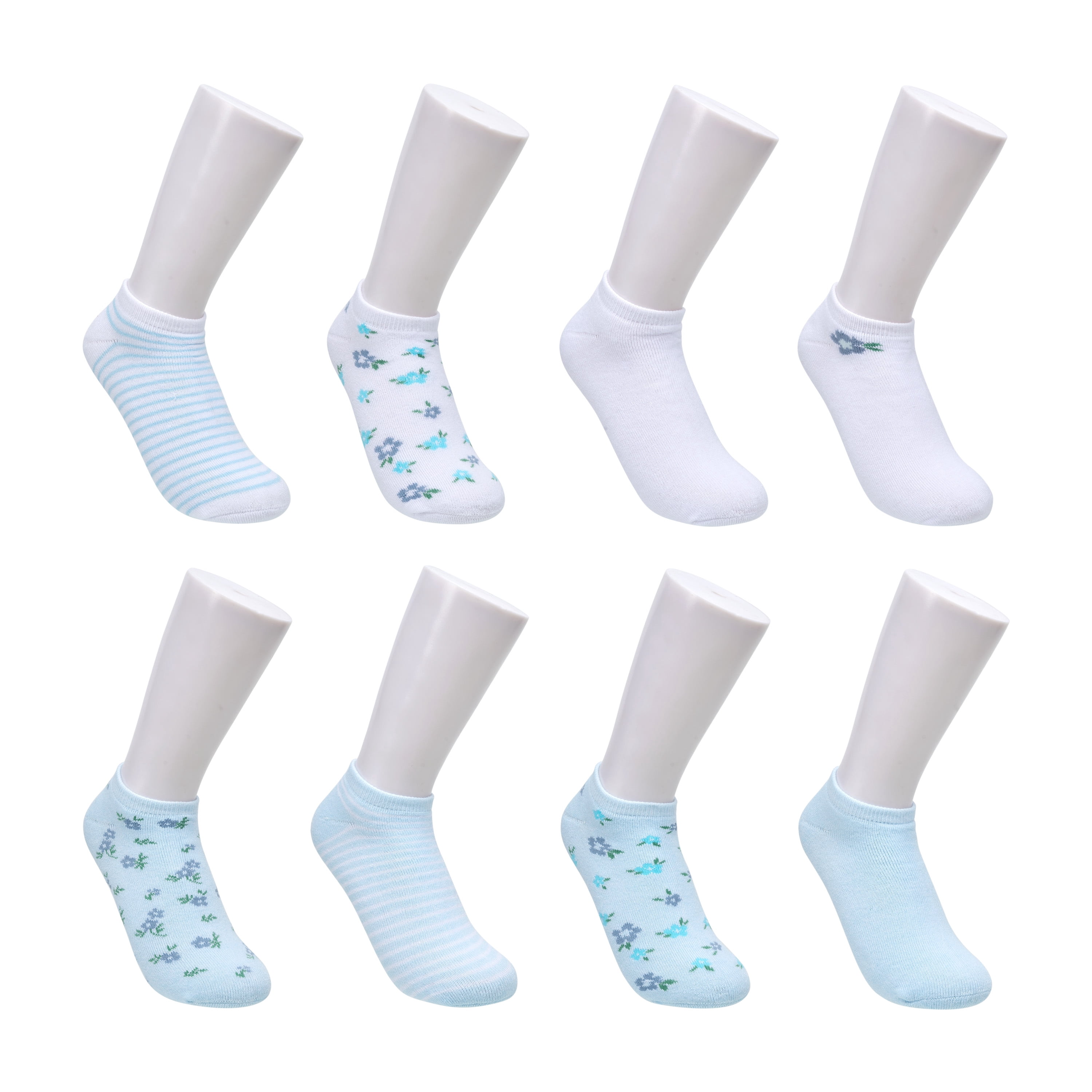 Kensie Girls Full Cushion Low Cut Kids Socks (8-pack) – Flower