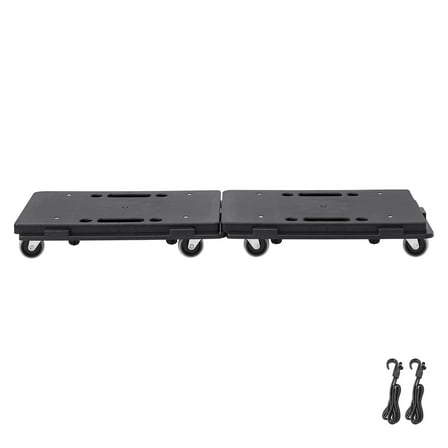 KFFKFF Interlocking Edge Furniture Mover 500 lbs Capacity Each 2 pcs Platform Dolly