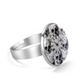 Rings for Women Girls, Adjustable to Fit Any Finger Size, Skulls and