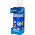Brita Soft Squeeze Water Filter Bottle For Kids, Navy Blue Sports, 13 ounce