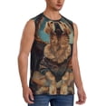 thumbnail image 2 of Balery Tree Meditating Golden Retriever Camisetas sin mangas para hombre, absorbe la humedad y protege contra el mal olor.-Medium, 2 of 7