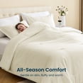 thumbnail image 4 of Sleep Zone 85gsm Luxury Plush Solid Microfiber Comforter Set, All Season Ultra Soft Bedding, Twin/Twin-XL Beige, 4 of 10