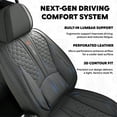 thumbnail image 4 of Egamige Car Seat Covers, Universal Fit, with Lumbar Support, Waterproof Leather, Front and Rear Seat Covers, Fits Most Cars, 5-Piece Set, 4 of 10