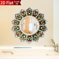 thumbnail image 5 of 11.8inch 2D retro wall decoration mirror ornament,Rural Wood Wall Decoration Home Décor Decorative Hanging Wall Art For Living Room Bedroom Entryway, 5 of 9