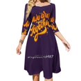 thumbnail image 3 of We Are All In This Together Sweetheart Knot Flared Dress Fashion Design Large Size Loose Dress We Together Motivational, 3 of 5