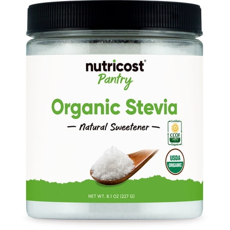 Nutricost Organic Stevia, Natural Sweetener 8 oz - GMO-Free, Gluten-Free