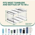 thumbnail image 2 of Water Bottle Organizer for Full Stanley 40 oz Tumbler with Handle, Cabinet Pantry Kitchen Organizers Holder, 2Pack, 2 of 8